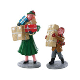 Lemax Figurines Lemax Christmas Rush, Set of 2
